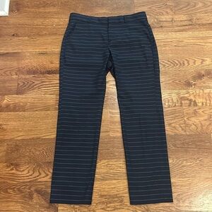 Banana Republic Ran Navy Horizontal Stripe Pants | Size 4